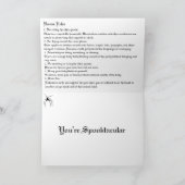 Halloween-Party-Regeln Karte (Innenseite)