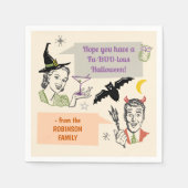 Halloween-Party Retro Spaß Faboolous Personalisier Serviette (Vorderseite)