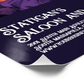 Halloween-Party Rodelbahn mit Aussicht Poster (Ecke)