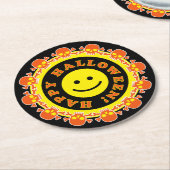 Halloween-Party Runder Pappuntersetzer (Angewinkelt)