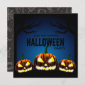 Halloween-Party Save The Date (Vorne/Hinten)