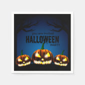 Halloween-Party Save the Date Serviette (Vorderseite)