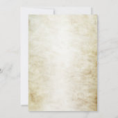 Halloween-Party Scarecrow Evil Orange Pumpkin Einladung (Rückseite)