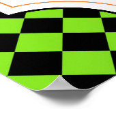 Halloween-Party-Schild pflücken dein Gift Poster (Ecke)