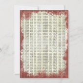 Halloween-Party Schreibmaschine Beängstigender Hor Einladung (Rückseite)