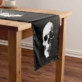 Halloween-Party Schwarz/Weiß hinzufügen Kurzer Tischläufer (Beispiel)