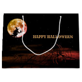 Halloween-Party Schwarze Nacht Vollmond Beängstige Große Geschenktüte (Vorderseite)