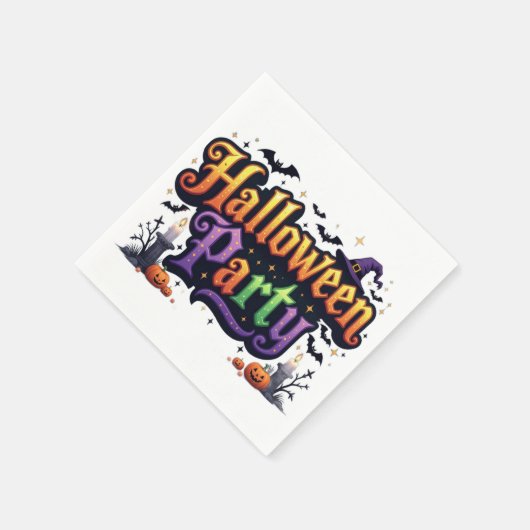 Halloween-Party Serviette (Ecke)