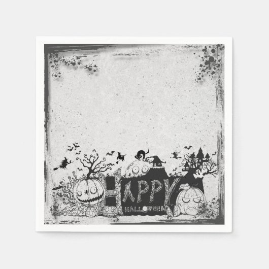 Halloween-Party Serviette (Vorderseite)