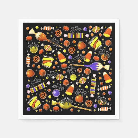 Halloween-Party Serviette (Vorderseite)