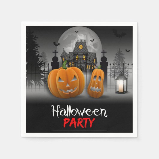 Halloween-Party Serviette (Vorderseite)