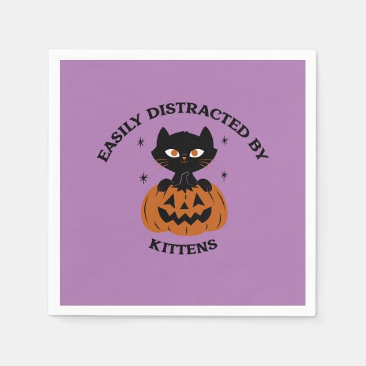 Halloween-Party-Servietten, Kürbiskuchen Serviette (Vorderseite)