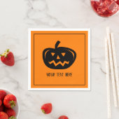Halloween-Party-Servietten mit Kürbiskopf-Schnitze Serviette (Beispiel)