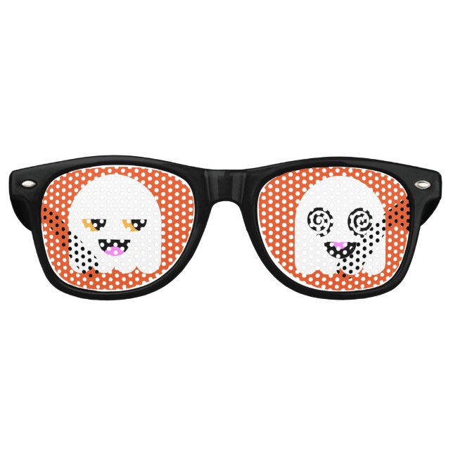 Halloween-Party Shades: Niedliche Geister Sonnenbrille (Vorderseite)