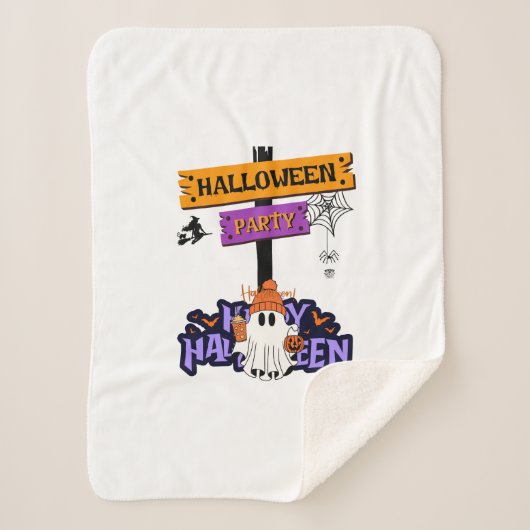 Halloween Party Sherpadecke (Vorderseite)