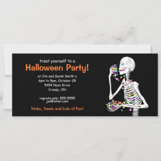 Halloween-Party Skeleton Einladung