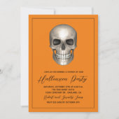 Halloween-Party Skeleton Einladung (Vorderseite)