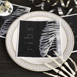 Halloween-Party Skeleton Knochen Rib Käfig Spooky Serviette
