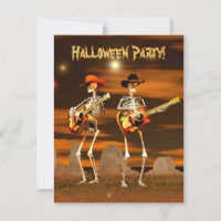 Halloween-Party Skeleton Musicians