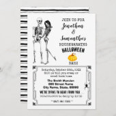 Halloween-Party-Skelett Einladung (Vorne/Hinten)