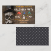 Halloween-Party-Skulpturen der Einschließungskarte Begleitkarte (Vorne/Hinten)