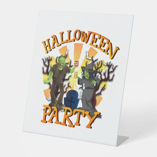 Halloween Party                                 Sockelschild (Vorderseite)