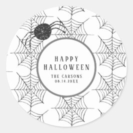Halloween-Party spendet Dekorationen Spiders Web Runder Aufkleber