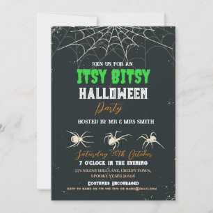 Halloween-Party Spider Horror Beängstigend Einladu Einladung