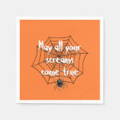 Halloween-Party Spider im Web Serviette (Vorderseite)