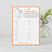 Halloween-Party-Spiel beendet meine Formulierung (Stehend Vorderseite)