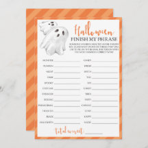 Halloween-Party-Spiel beendet meine Formulierung