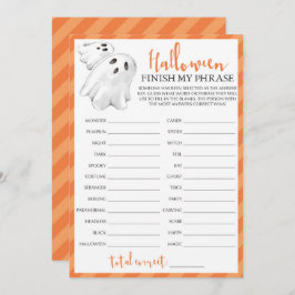 Halloween-Party-Spiel beendet meine Formulierung