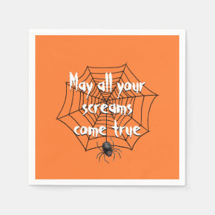 Halloween-Party-Spinne im Netz Serviette