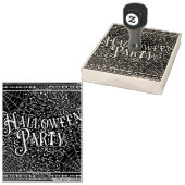 Halloween-Party Spinnennetze und Knochen Schwarz-w Gummistempel (Stempel)
