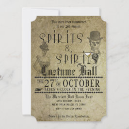 Halloween-Party Spirits Kostümball Einladung