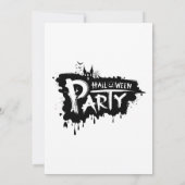 Halloween-Party | Spooker Horror Kostümnacht Einladung (Rückseite)