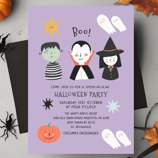 Halloween Party Spooktacular Boo Invitation Einladung