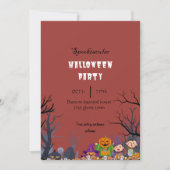 Halloween-Party Spooktacular Geist Einladung (Vorderseite)