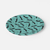 Halloween-Party Spooky Bats Pappteller (Schrägansicht)