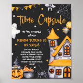 Halloween-Party Spooky Birthday Time Kapsel Zeiche Poster (Vorne)
