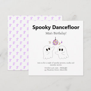 Halloween-Party   Spooky Dancefloor Ghost Feiertagskarte