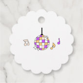 Halloween-Party | Spooky Dancefloor Ghost Geschenkanhänger (Rückseite)