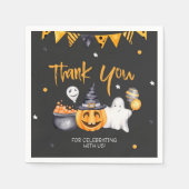 Halloween-Party Spooky Feier Geburtstag Serviette (Vorderseite)