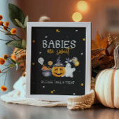 Halloween-Party Spooky Geburtstagsschild Poster