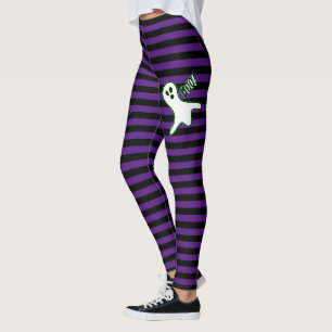 Halloween-Party Spooky Katze Niedlich Ghost Lila S Leggings