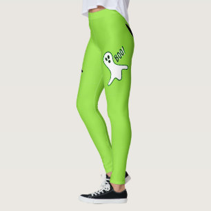 Halloween-Party Spooky Katze Niedlich Ghost Neon G Leggings
