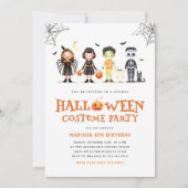 Halloween Party Spooky Kids Einladung (Vorderseite)