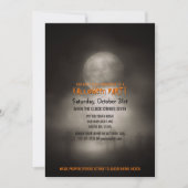 Halloween-Party Spooky Moonlight Friedhof Einladung (Vorderseite)