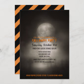 Halloween-Party Spooky Moonlight Friedhof Einladung (Vorne/Hinten)