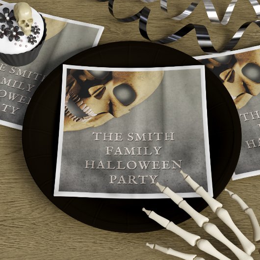 Halloween-Party Spooky Skeleton Skull Personalisie Serviette